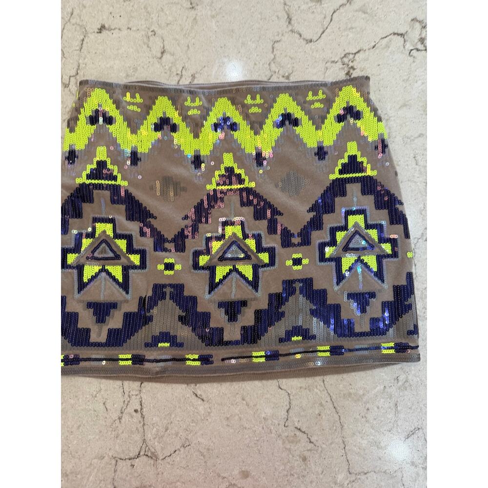 Y2K Sparkly Sequined Express Skirt Size XS